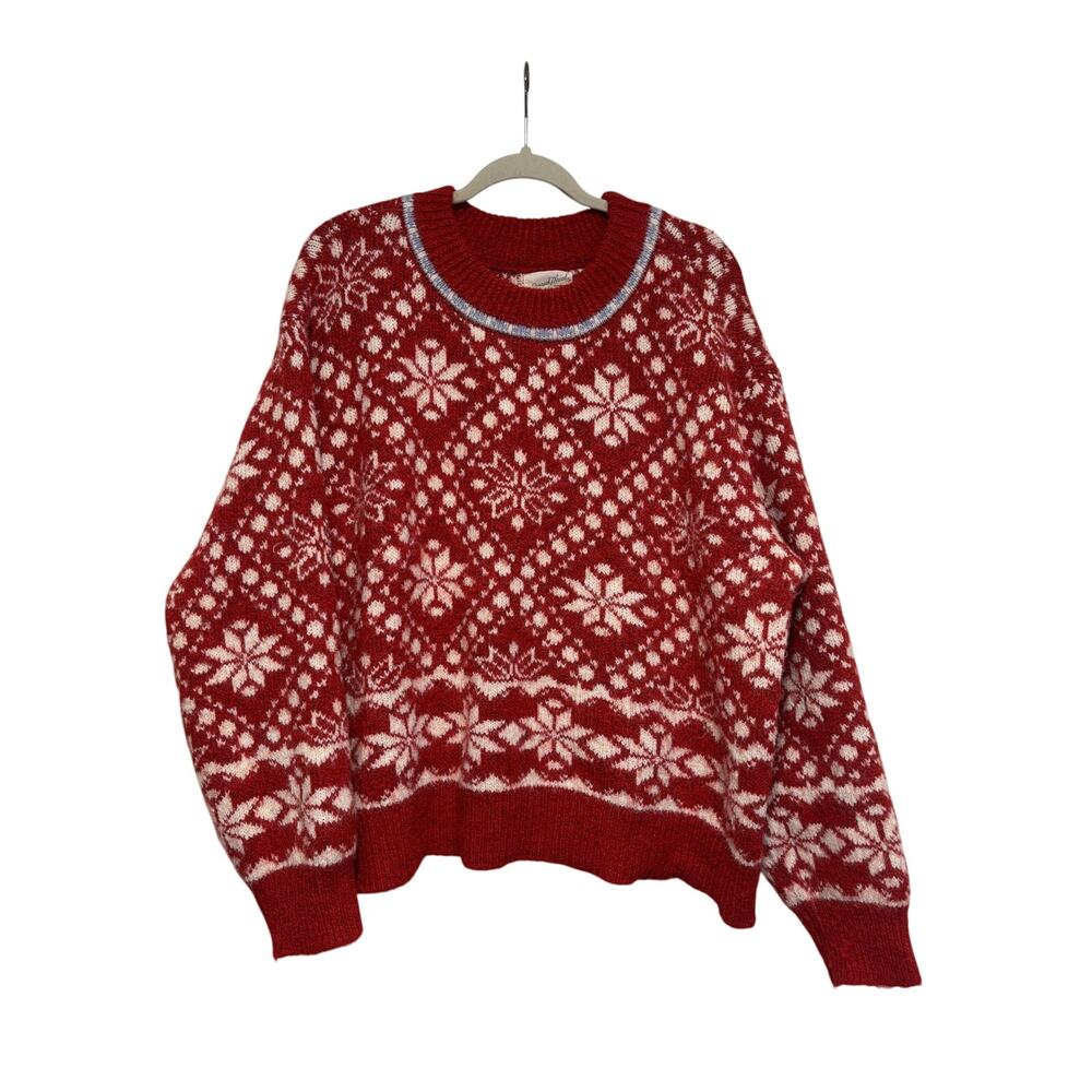 Universal Thread XL Red White Snowflake Sweater - Picture 2 of 7